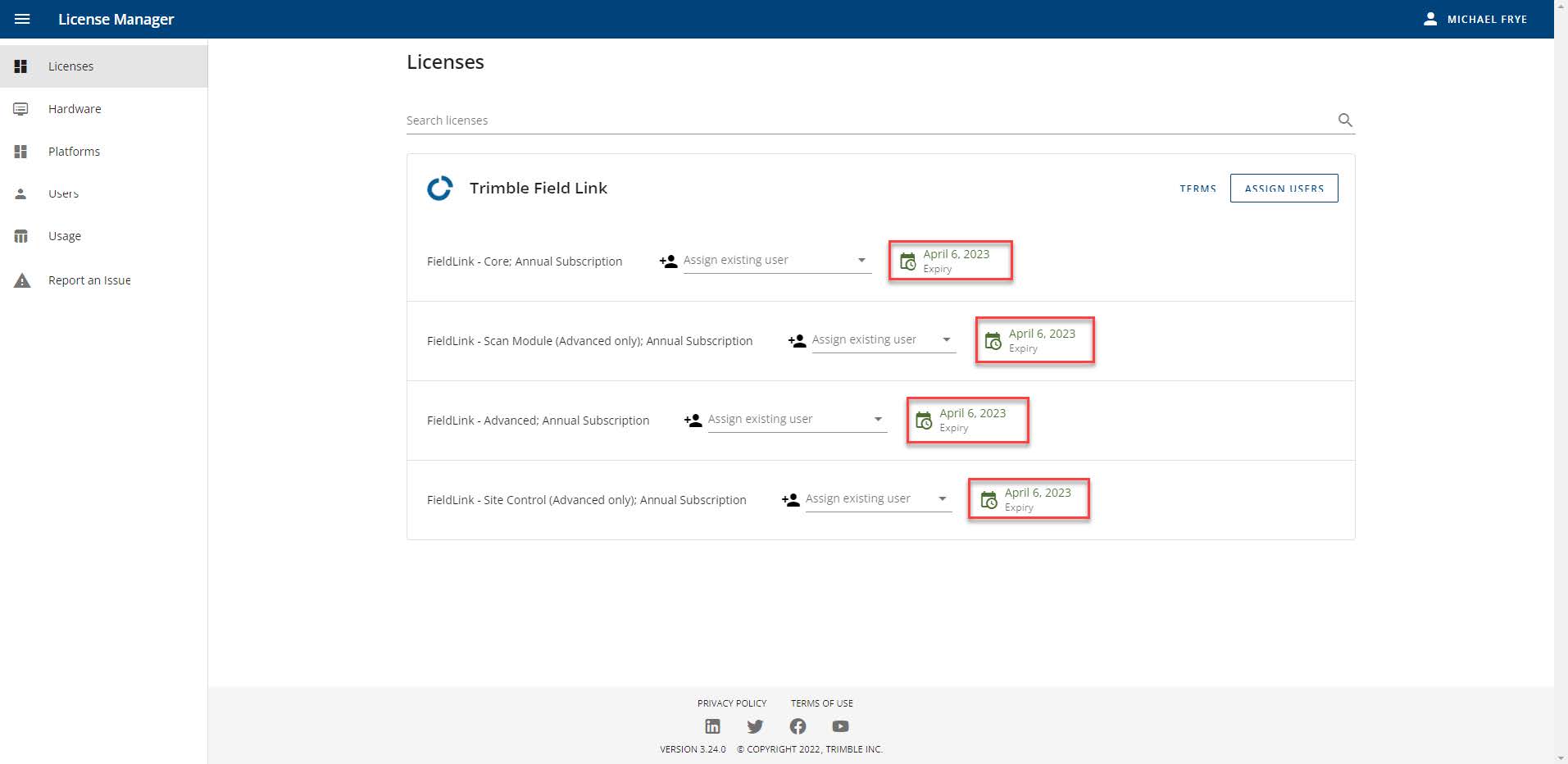 Trimble License Manager Quick Start Guide